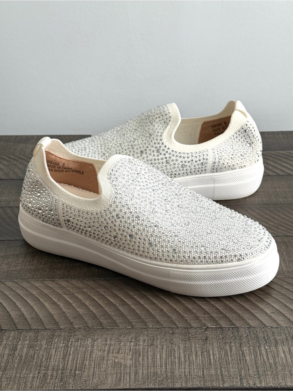 Corkys Swank Slip-On Sneakers White Women’s Size 8